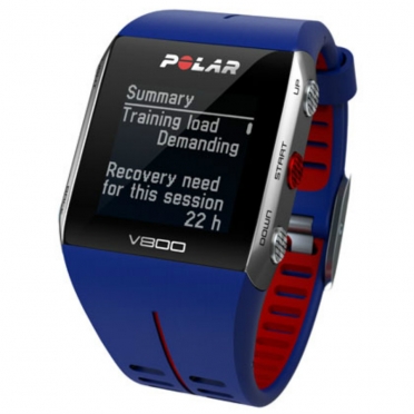 Polar V800 GPS sports watch with heart rate sensor blue/red